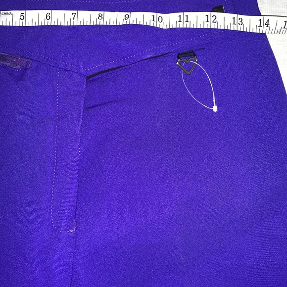 New Vintage Obermeyer Sz 10L Softshell Ski Snow Pants  Stirrups Purple - Picture 6 of 12